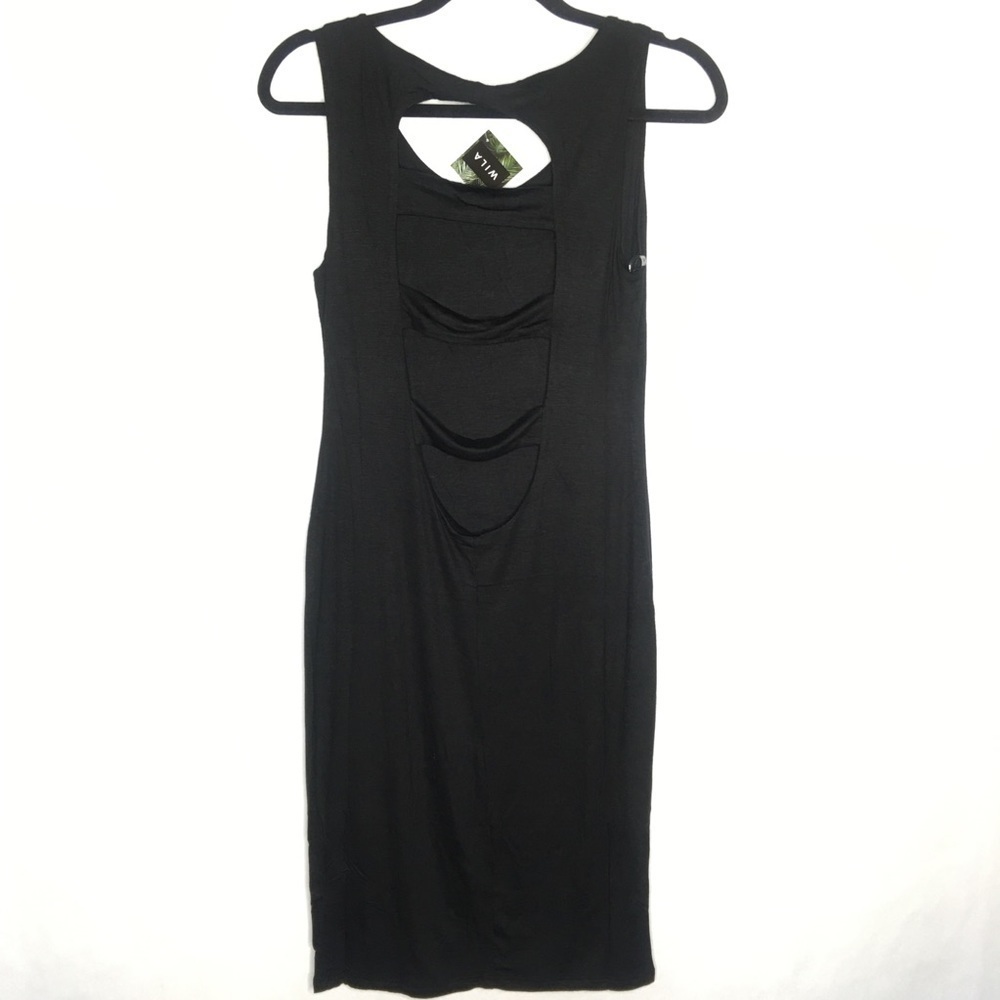 BODYCON STRAPPED BACK DRESS - Picture 7 of 8